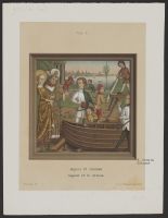 Saint Ursula and her Father inspect the construction of the boat