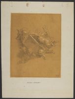Putti surrounding a shield