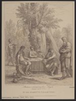 Abraham entertaining three Angels