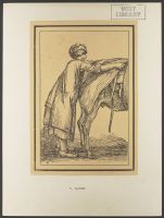 Young girl looking after a horse, from "Rustic Figures after  Nature"