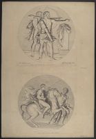 Chiron teaching horsemanship to Hercules - Herculis Labores