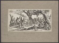 The feast of the bohemians (la halte des bohémien, les apprêts  du festin)