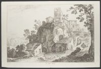 Landscape with ruins