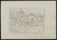 Horatius Cocles defends the Pons Sublicius (Siblican bridge)