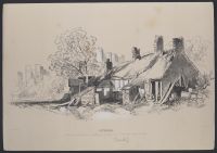 Farmhouse with laundry drying on a line