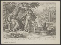 Elias shutteth up the Heavens from raining. Elias asks the widow  of Sarephta for food and water.