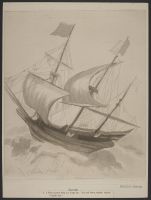 A Three-masted Ship in a Rough Sea