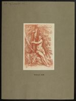 Female nude in a landscape