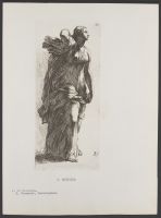 Robed female figure Plate 33 from Signorum veterum icones, 100 plates plus  title-page, of etchings after classical sculpture, dedicated to  Johannes Wtenbogaard and Constantijn Huygens