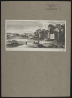 Landscape with architectural ruins by a river