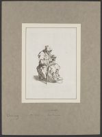 Seated and eating beggar (le gueux assis et mangeant)