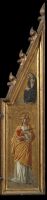 Triptych - unidentified female saint, and Virgin reading (right  panel)