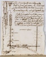 Carapecchia's Practica delle machine de'Teatri.  Text and one sketch of theatrical equipment concerned with the formation of  artificial clouds