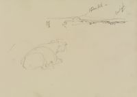 Page of a sketchbook - blank page (recto)