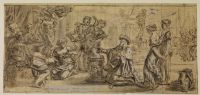 Solomon in old age sacrificing to pagan gods