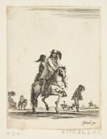A horseman with his wife 