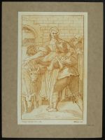 Taddeo Zuccaro at the entrance to Rome, welcomed by Servitude, Discomfort and Fatigue