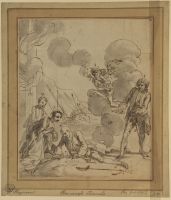 Duel scene from 'An Historical Account of the British Trade over the Caspian Sea' by Jonas Hanway