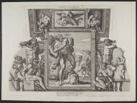 Scenes from the Metamorphoses; in the upper scene Jupiter and Ganymede, and below, Polyphemus, Acis and Galatea