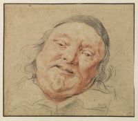 Head of an old man - study for 'The King Drinks'