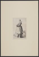 Noblewoman in profile with her hands in a muff (la dame de  profil ayant les mains dans son manchon)