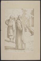 Monks in a garden after Carracci