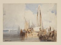 Fishing Boats moored in an Estuary
