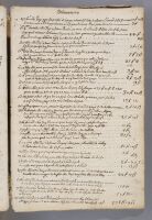 Building accounts from 1665 and 1666 for alterations to a house in Liège (recto and verso).
