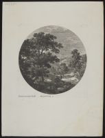 Landscape with trees and figures