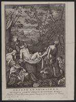 Joseph ab Arimathaea involvit Corpus Christi sindone munda (Joseph of Arimathea and Nicodemus carry the body of Christ)