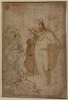 Saint Zenobius raising a dead child (recto)