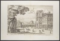 A view of the villa Aldobrandini, with figures running away from the surprise water jets (Plate 7)