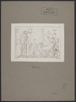 Priam aux pieds d'Achille; vient lui demander le corps d'Hector