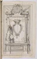 Design for the Valletta Conventual church nave tombstone of Fra Roberto Solaro