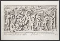 Plate 45 of 'Admiranda Romanarum Antiquitatum ac Veteris Sculpturae Vestigia': Bacchi Scena et Chorus