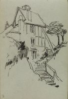 Cottage with stepped path