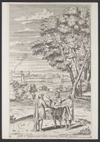 Apollo and Neptune advising Laomedon on the fortification of Troy (Plate 18)
