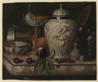 Still life with large jar