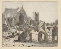View of Grave on the Maas after a siege