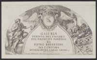 Galeria Dipinta nel Palazzo del prencipe Panfilio da Pietro Berrettini da Cortona Intaliata da Carlo Cesio