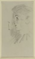 Portrait sketch of a lady (Miss Ellen Terry?)