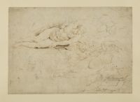 Sleeping nymphs and a satyr (recto)