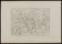 The Romans and the Sabines are appeased by the courage of the  Sabine Women