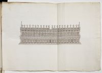 Front elevation of Sansovino's Marciana library in Piazza San  Marco, Venezia