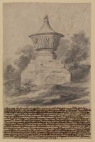 Monument to a donkey at the Villa del Pigneto Sacchetti, near Rome (recto)