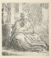 Woman seated on the ground, known as Saint Thaïs