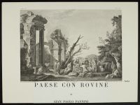 Landscape with ruins and figures