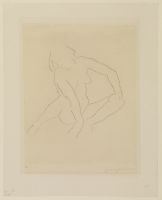 Seated female nude
