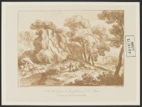 Landscape with Two People in a Forest