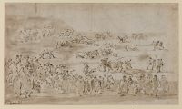 Bull baiting (recto)